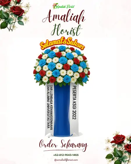 Standing Flowers Outdoor Wedding Sentul
