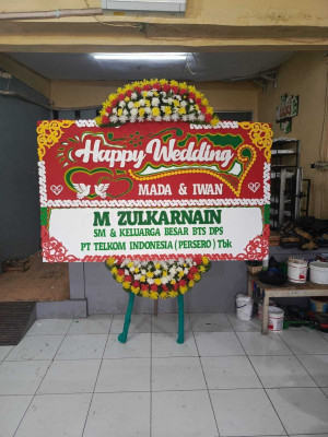 Papan Bunga Outdoor Wedding Sentul